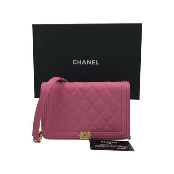 CHANEL Handbags - ❤️SOLD❤️Authentic Chanel Boy Bag Wallet On A Chain